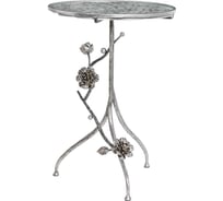 Столик BOGACHO Роза Прованса Сангрия серебристого цвета 19089/Серебристый