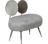 Банкетка BOGACHO Французик серебристого цвета 14034/люксгрей