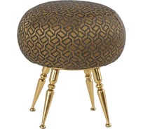 Банкетка BOGACHO Конте золотистого цвета серого цвета 14036/люксголд