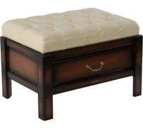 Банкетка BOGACHO Лотос-4 ваниль 11099/шоколадный