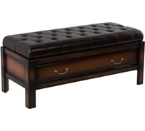 Банкетка BOGACHO Лотос 3 темно-коричневого цвета 18027/темно-коричневый