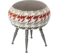 Банкетка BOGACHO Конте серого цвета с красным 14036/ред