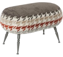 Банкетка BOGACHO Твинки серого цвета с красным 14035/ред