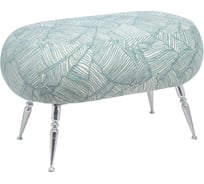 Банкетка BOGACHO Твинки мятный с серебристого цветам 14035/мятный