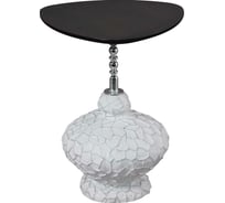 Столик BOGACHO Лебес белого цвета 17001/БлГрафит