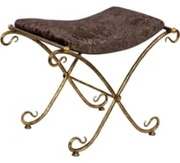 Банкетка BOGACHO Сафари из велюра коричневого цвета 19044/коричневый