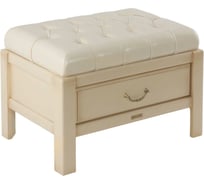 Банкетка BOGACHO Лотос 6 молочного цвета 11127/молочный