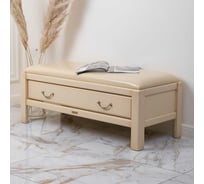 Банкетка BOGACHO Лотос Комби 3 кремового цвета 11161/кремовый/икбеж