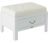 Банкетка BOGACHO Лотос 6 белого цвета 11127/белый