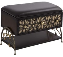 Банкетка BOGACHO Терра коричневого цвета с ящиком 14079/коричневый