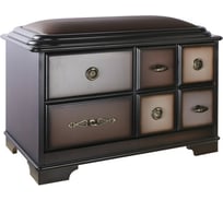 Банкетка BOGACHO Пандора-1 с обувницей коричневого цвета 11533/шоколадный