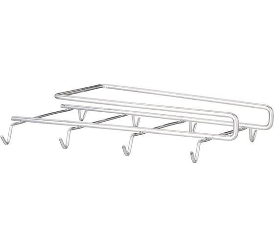 Крючки для чашек Agness на полку, 25х17.5х5 см, цвет: хром 768-742 1
