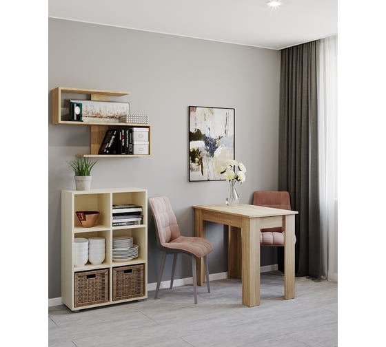 Стол обеденный ФЕЛИКС 89x53x75 дуб сонома ПК-МКП-СТО89Х53-В1-966