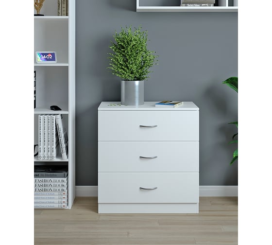 Комод ФЕЛИКС 69x35x73 белый ПК-МКП-КД69Х35Я3-В1-1068