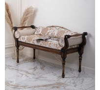 Банкетка BOGACHO Флоренция премиум бежевого цвета 17117/ОрехБланк