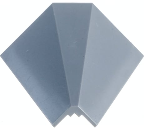 Комплект заглушек к кухонному пластиковому плинтусу ООО ДЕКОПЛИНТ ПРЕСТИЖ под кромку, серый, 4 шт 1421