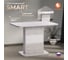 Обеденный стол Tetchair SMART ЛДСП, 105-140x68.6x75 см, белый бетон/белый 18993 2