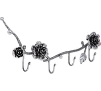 Вешалка BOGACHO Роза Прованса Хедж 79058/серебристый