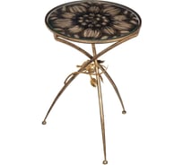 Журнальный столик BOGACHO Зарнички Санфлауэр 19091/бронзовый