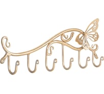 Вешалка BOGACHO Бабочка Эир 79061/золотистый