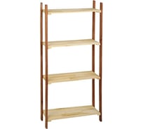 Деревянный стеллаж Добропаровъ 73×30×170см, морёные стойки 3440872