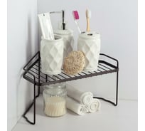 Полка Доляна для шкафа, угловая 31x24,5x16 см, цвет коричневый 4320825