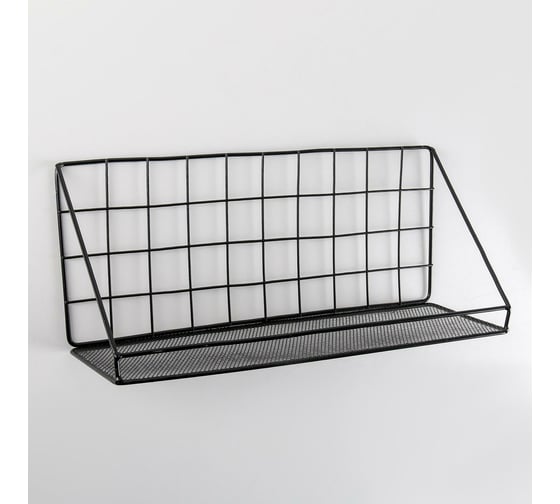 Полка Доляна "Лофт" 35x12x15,5 см, цвет черный 4442407
