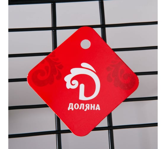 Угловая полка Доляна 2 крючка, 35x26x9 см, цвет черный 5168775