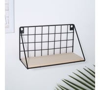 Полка Доляна "Лофт" 25x10,5x13,5 см, цвет черный 5231772