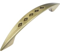 Ручка-скоба СИМАЛЕНД 96 мм, Д130 Ш14 В22, античная бронза 4934400