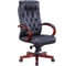 Кресло EVERPROF Monaco Wood кожа, черный EP-082 W Leather Black 1