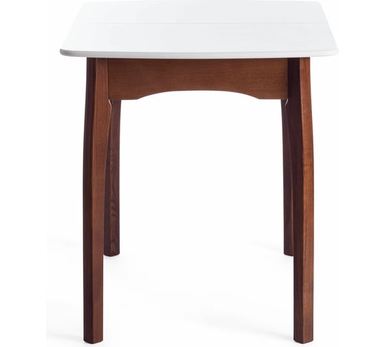 Стол Tetchair CATERINA бук, мдф, 100+30x70x75, коричневый, белый 15856