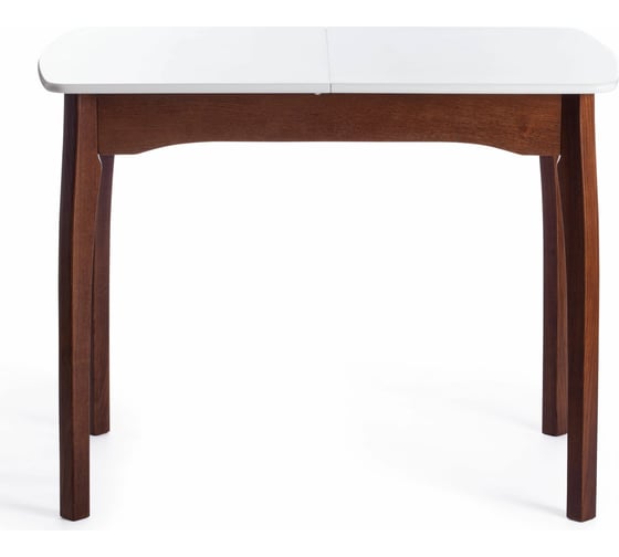 Стол Tetchair CATERINA бук, мдф, 100+30x70x75, коричневый, белый 15856