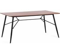 Стол Tetchair RUSTO mod. 289 МДФ, металл, 160x90x75 см, Black (Черный) / Walnut (Орех) 10 15519