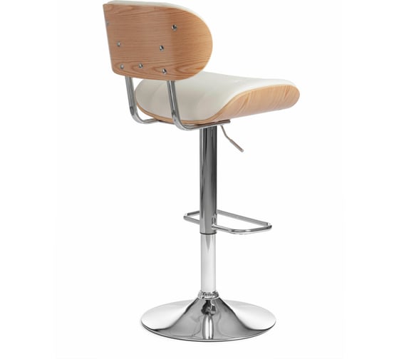Барный стул Tetchair DRAKAR mod.4050 металл, дерево, экокожа, 51x56x95-116 см, высота сиденья 65-87 14380