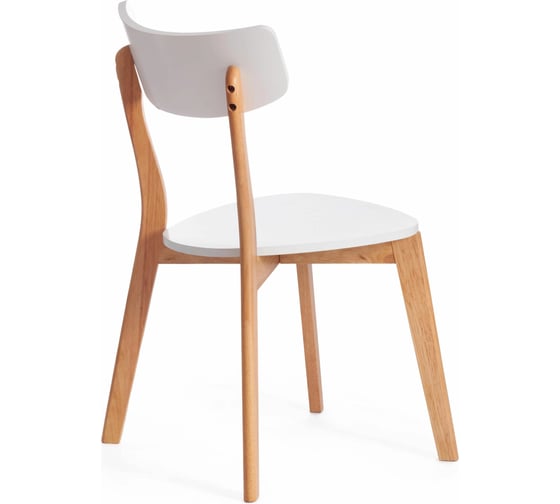 Стул Tetchair Claire дерево гевея, МДФ, 48x49,5x81,5xSH44 см, 2 шт White (белый), Natural (натуральный) 15113