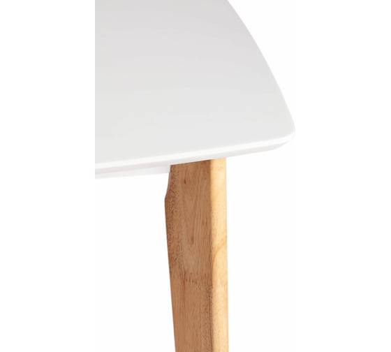 Обеденный стол Tetchair Claire квадратный, дерево гевея, МДФ, 80x80x75 см, White (белый), Natural 15114