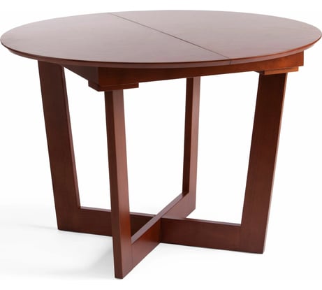 Раскладной круглый стол Tetchair BORNEO (Борнео) основание бук, столешница мдф, 110x75x110+40 см 14283