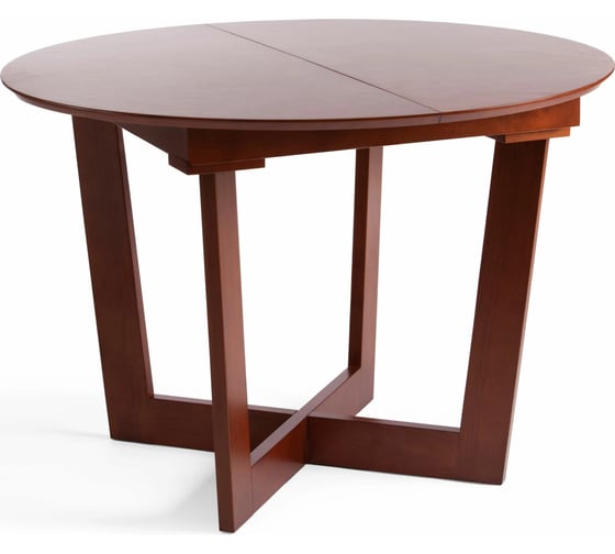 Раскладной круглый стол Tetchair BORNEO (Борнео) основание бук, столешница мдф, 110x75x110+40 см 14283 1