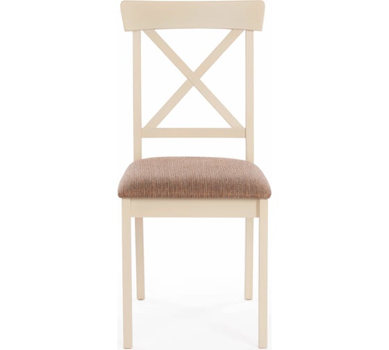 Стул Tetchair Гольфи Джуниор/Golfi Junior дерево гевея, 45x51x94, 2 шт ivory white, ткань 14117