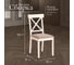 Стул Tetchair Гольфи Джуниор/Golfi Junior дерево гевея, 45x51x94, 2 шт ivory white, ткань 14117 5