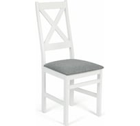 Стул Tetchair CROSSMAN многослойная фанера, 100x41x40, white, 2 шт ткань серая (16/1) разобранный 19032