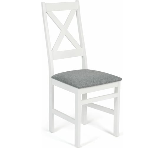 Стул Tetchair CROSSMAN многослойная фанера, 100x41x40, white, 2 шт ткань серая (16/1) разобранный 19032 1