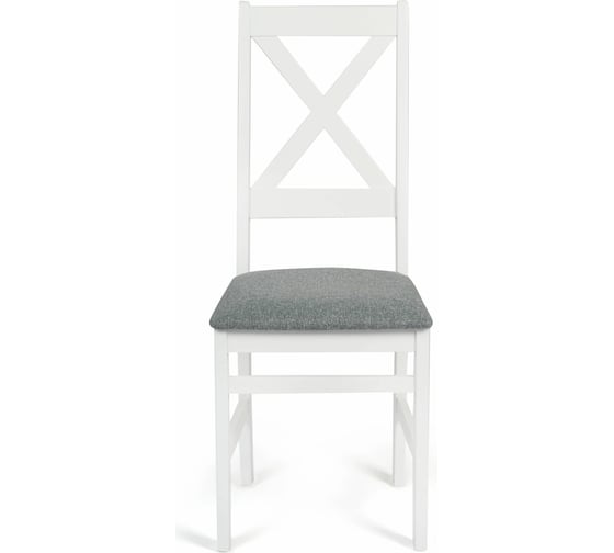 Стул Tetchair CROSSMAN многослойная фанера, 100x41x40, white, 2 шт ткань серая (16/1) разобранный 19032