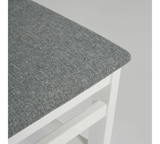 Стул Tetchair CROSSMAN многослойная фанера, 100x41x40, white, 2 шт ткань серая (16/1) разобранный 19032