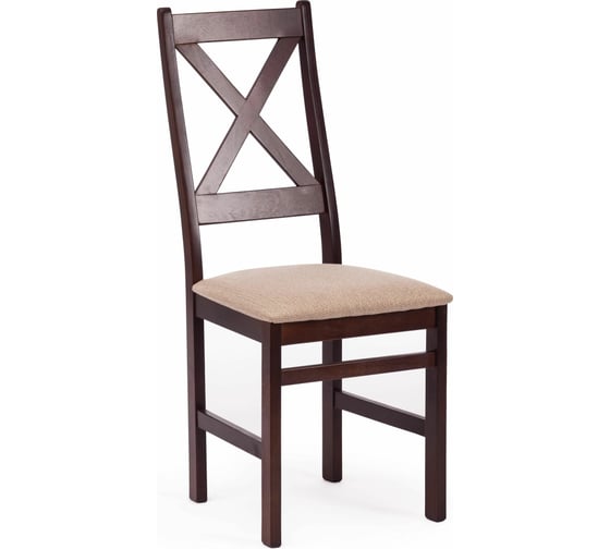 Стул Tetchair CROSSMAN многослойная фанера, 100x41x40, Cappuchino, 2 шт ткань бежевая (Ford William 7) 19031