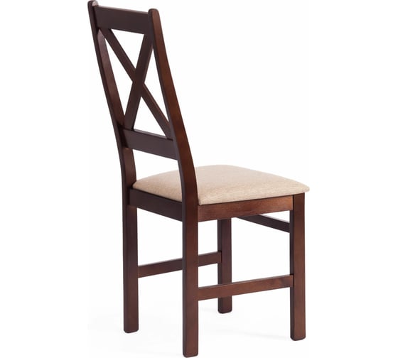 Стул Tetchair CROSSMAN многослойная фанера, 100x41x40, Cappuchino, 2 шт ткань бежевая (Ford William 7) 19031