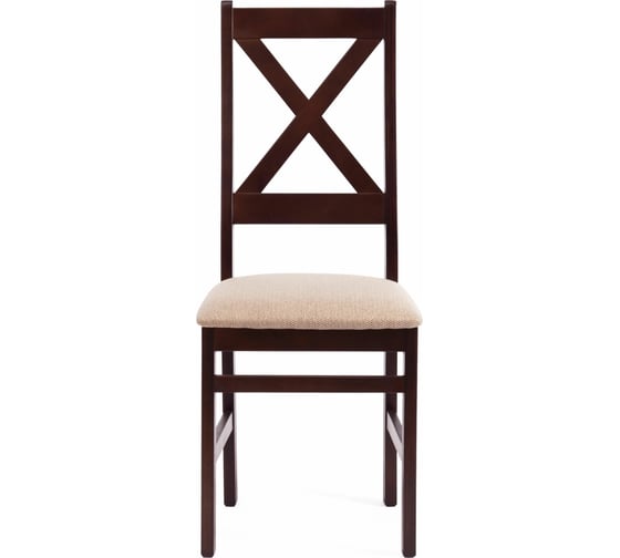 Стул Tetchair CROSSMAN многослойная фанера, 100x41x40, Cappuchino, 2 шт ткань бежевая (Ford William 7) 19031
