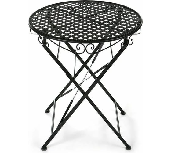 Стол Tetchair Secret De Maison Patio стальной сплав, 60Dх70 см, черный 9967