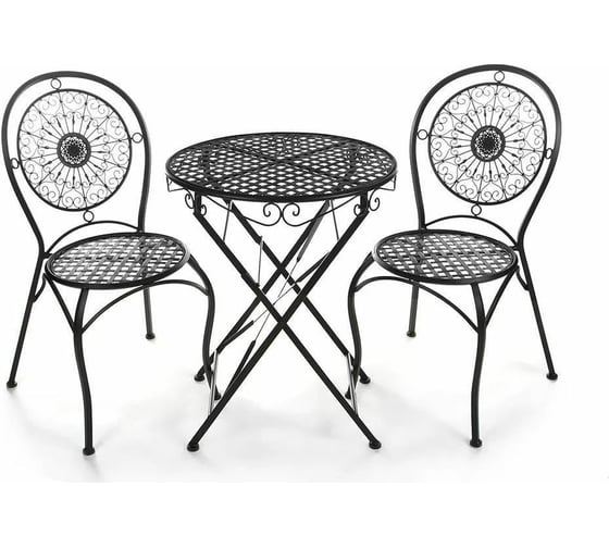 Стол Tetchair Secret De Maison Patio стальной сплав, 60Dх70 см, черный 9967